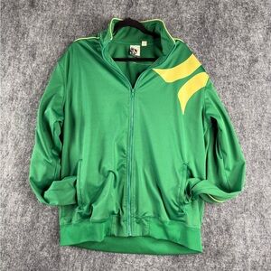 Vintage Green Track Jacket - XL - Hurley Retro Style